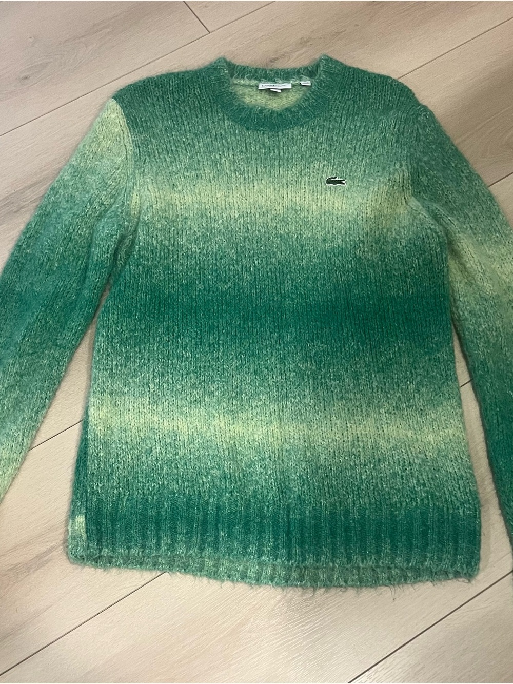 Lacoste Men Ombré Effect Alpaca Wool Sweater Green